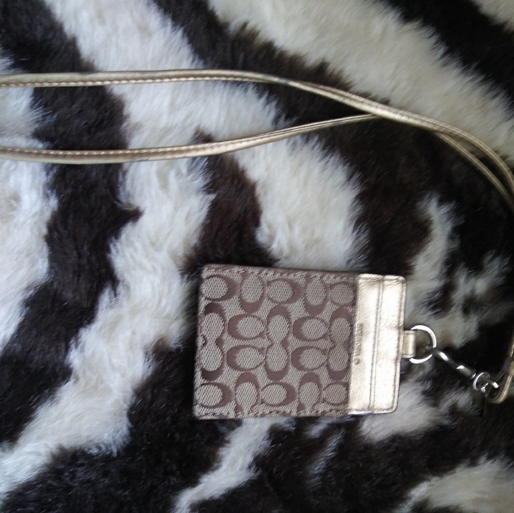 Coach Signature ID Holder